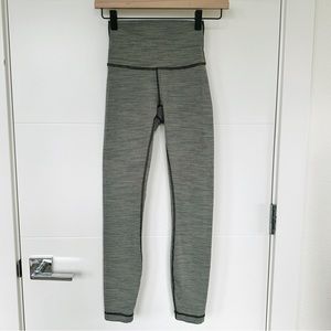 Lululemon Wunder Under High-Rise Tight 25" Wee Are From Space Sage Size 2